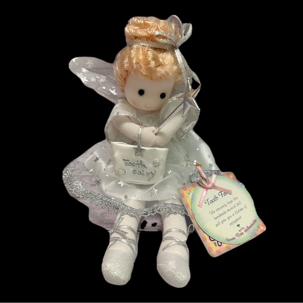 Adorable Tooth Fairy Doll with Silver Accents
